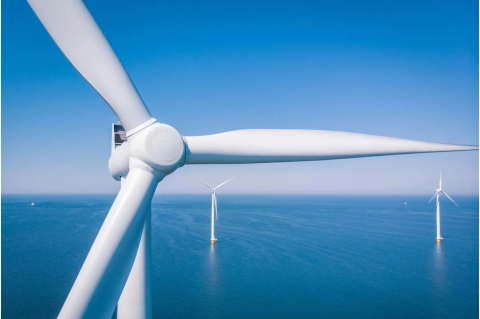 Wind mill in ocean