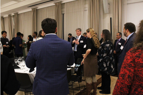 Members of the offshore wind community gathered to mark five years of the offshore wind energy engineering program at Tufts