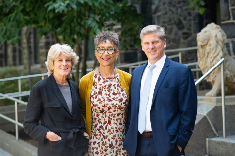 From left to right: Barbara Kates-Garnick, The Fletcher School; Dayna Cunningham, Tisch College; Eric Hines, School of Engineering